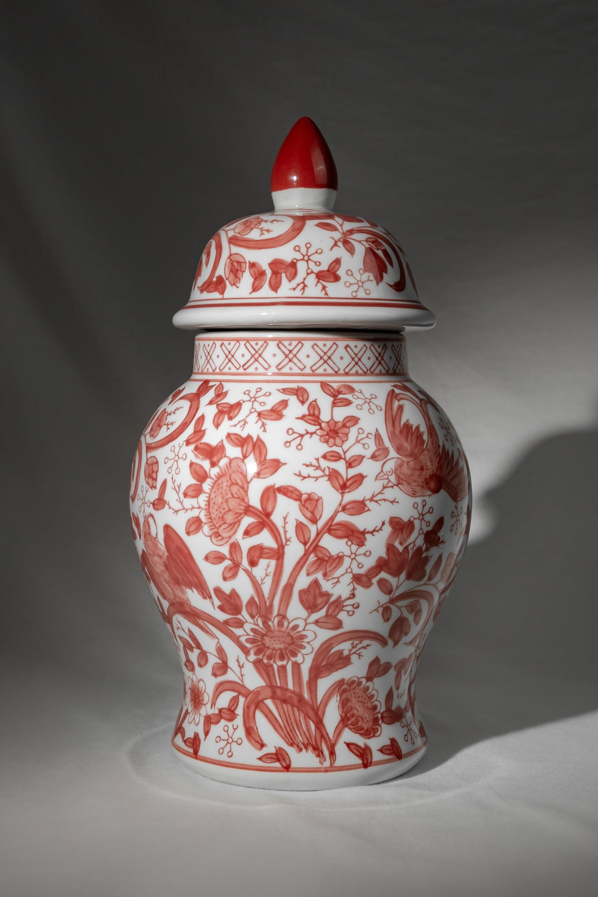 Terracotta Red Ceramic Jar with Lid – 32 cm