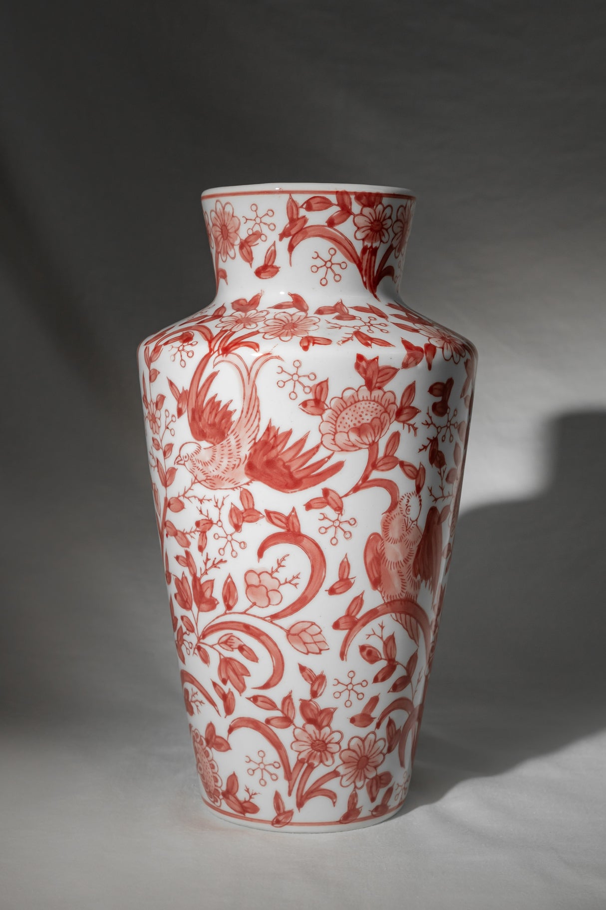 Terracotta Red Tall Ceramic Vase – 26 cm