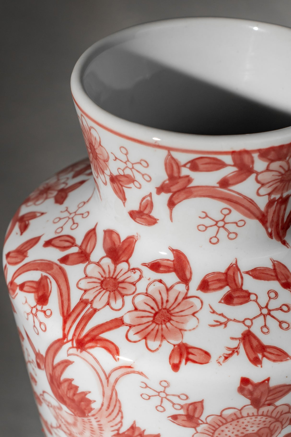 Terracotta Red Tall Ceramic Vase – 26 cm