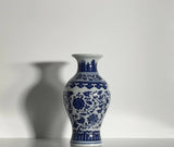 Royal Indigo Mini Porcelain Vase – 16 cm