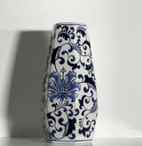 Blue Orchid Ceramic Vase – 27 cm
