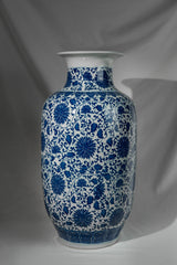 Royal Indigo Tall Porcelain Vase – 60 cm