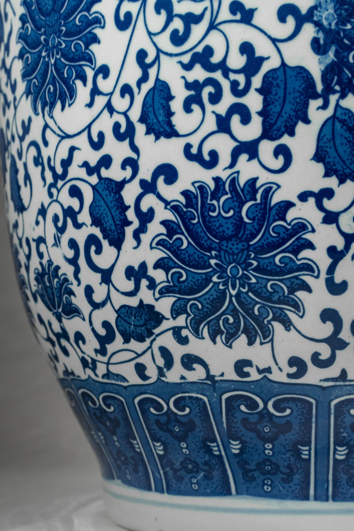 Royal Indigo Tall Porcelain Vase – 60 cm