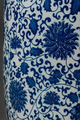 Royal Indigo Tall Porcelain Vase – 60 cm