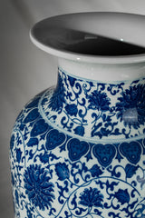 Royal Indigo Tall Porcelain Vase – 60 cm