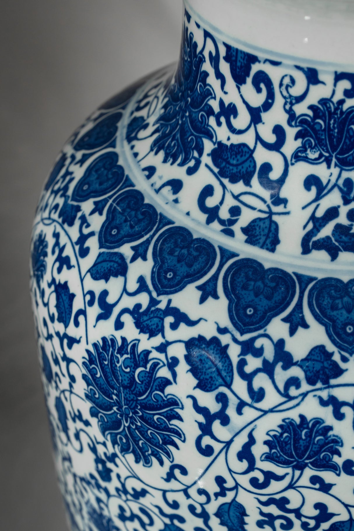 Royal Indigo Tall Porcelain Vase – 60 cm