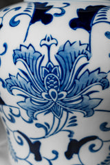 Blue Floral Lidded Jar – 26 cm