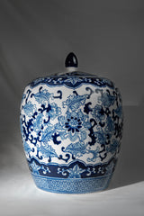 Royal Blossom Lidded Ceramic Jar – 32 cm