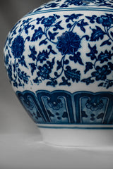 Imperial Bloom Ceramic Vase – 32 cm