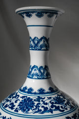 Imperial Bloom Ceramic Vase – 32 cm