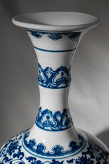 Imperial Bloom Ceramic Vase – 32 cm