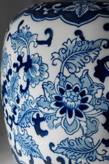 Royal Blossom Lidded Ceramic Jar – 32 cm