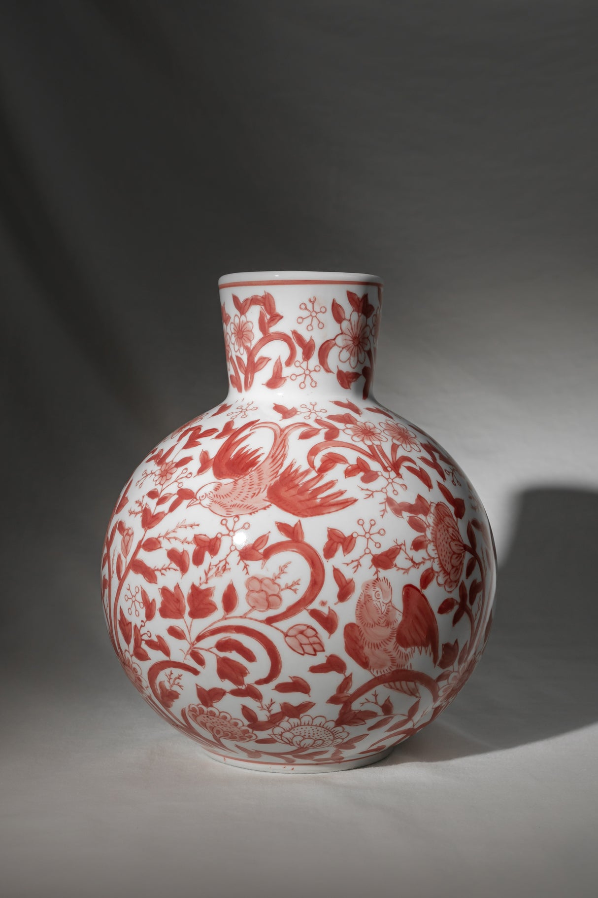 Terracotta Red Round Ceramic Vase – 24 cm