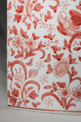 Terracotta Red Floral Ceramic Vase – 37 cm