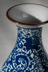 Blue Teardrop Ceramic Vase – 22 cm