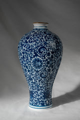 Royal Indigo Ceramic Vase – 23 cm