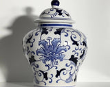 Blue Floral Lidded Jar – 26 cm