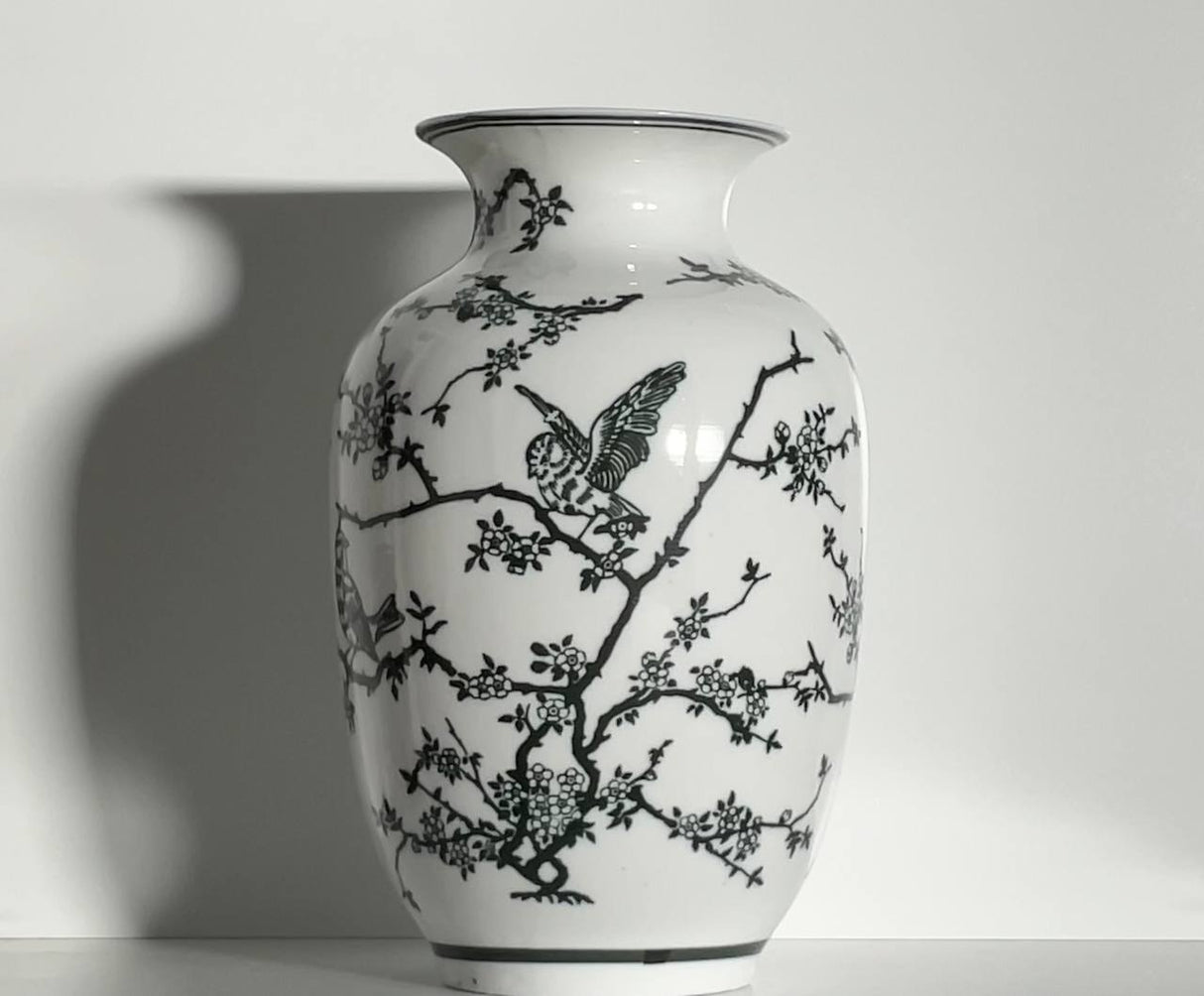 Harmony Bird Ceramic Vase – 23 cm