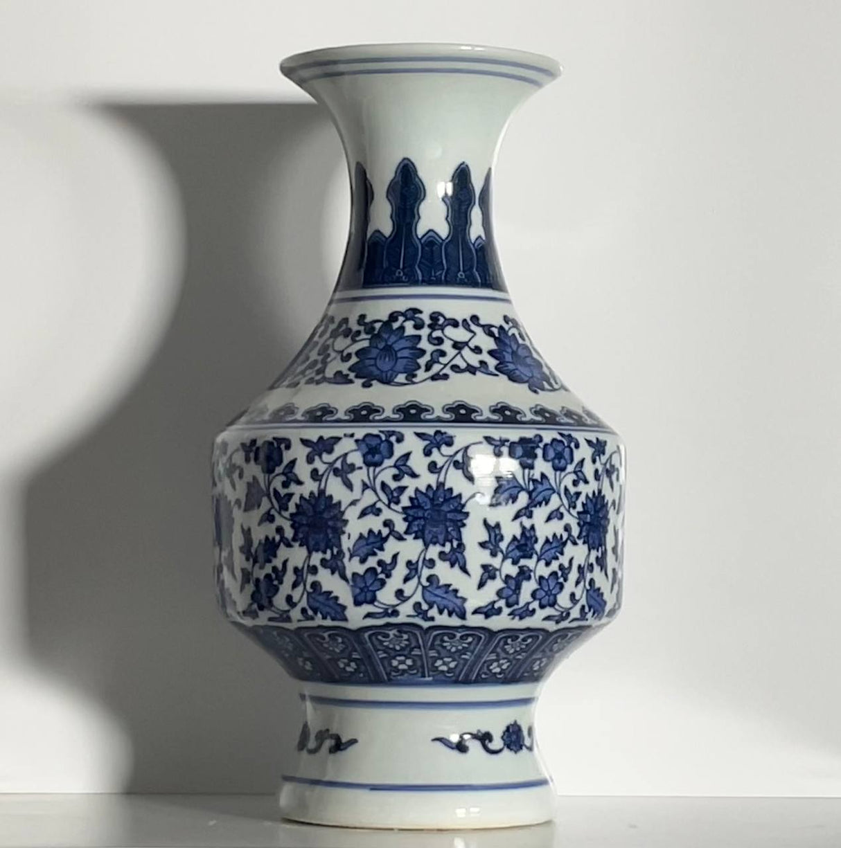 Regal Lotus Ceramic Vase – 30 cm