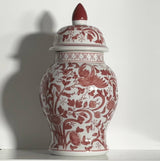 Terracotta Red Ceramic Jar with Lid – 32 cm
