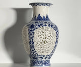 Imperial Cutwork Porcelain Vase – 25 cm