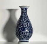 Blue Teardrop Ceramic Vase – 22 cm