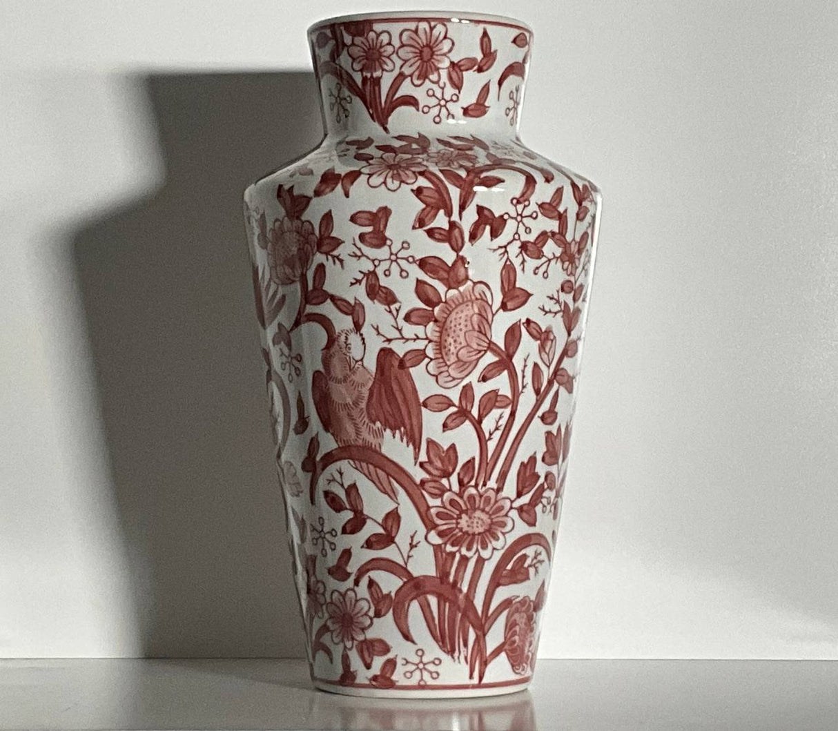 Terracotta Red Tall Ceramic Vase – 26 cm