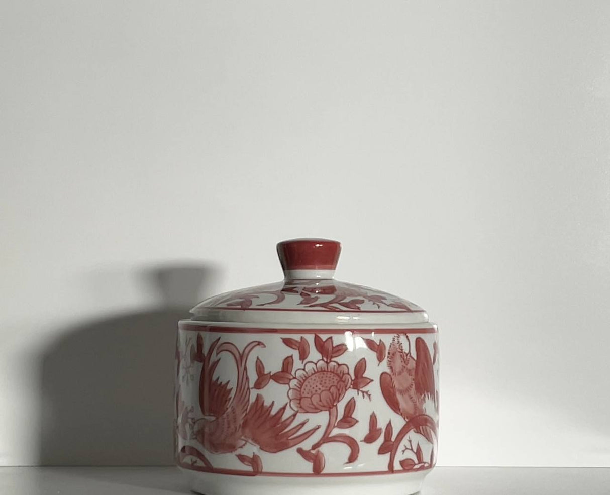 Terracotta Red Ceramic Jar with Lid – 12 cm